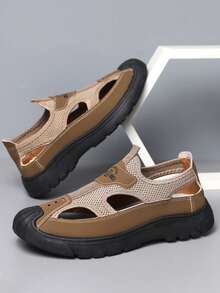 Men Sandals - Khaki - View 4