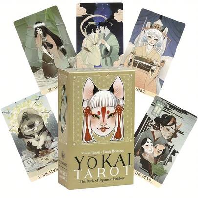 Baraja de Tarot de la Procesión Nocturna de Cien Demonios, 78 cartas con un estilo estético de horror, adecuado para principiantes y entusiastas, adivinación y predicción, juegos y regalos festivos