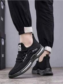 Zapatos De Tenis Cómodos con Plataforma Informal para hombre Zapatos para Malla Caminar Transpirable, Nuevas zapatillas deportivas para hombre.Zapatos de Tenis para Correr con Amortiguación Antideslizante Cómodo, Zapatos para Caminar para hombre . Zapatos de Tenis de Moda Zapatillas de Deporte, Adecuados Para Todas Las Estaciones - blanco negro - Ver 3