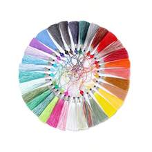 20 peças/10 peças/5 peças Estilos Diversos estilos estão disponíveis aleatoriamente para você escolher o Conjunto de Pingentes com Borla de Estilo Chinês. Feito à mão, Chaveiro e Pingente de Telefone com Borla DIY em Fibra de Poliéster