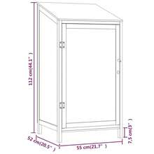 vidaXL Garden Shed For Tool Storage House Outdoor Backyard Solid Fir Wood - 棕色 - 查看 7
