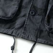 AKARMY Men's Camo Jacket 280g Jacket/ 1 Piece Jacket / 100% Cotton M65 Jacket Cotton Tactical Combat  With Multi-Pockets Coat - Ngụy trang ban đêm - Xem 6