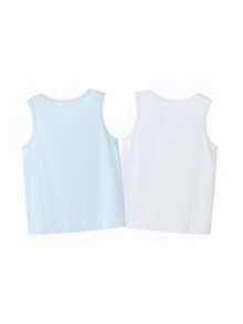Balabala Kids Tank Top Set 2 Packs Summer Sleeveless Pajama Unisex