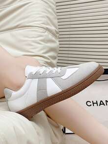 Zapatos deportivos con cordones de moda para adolescentes, zapatillas deportivas casuales para exteriores