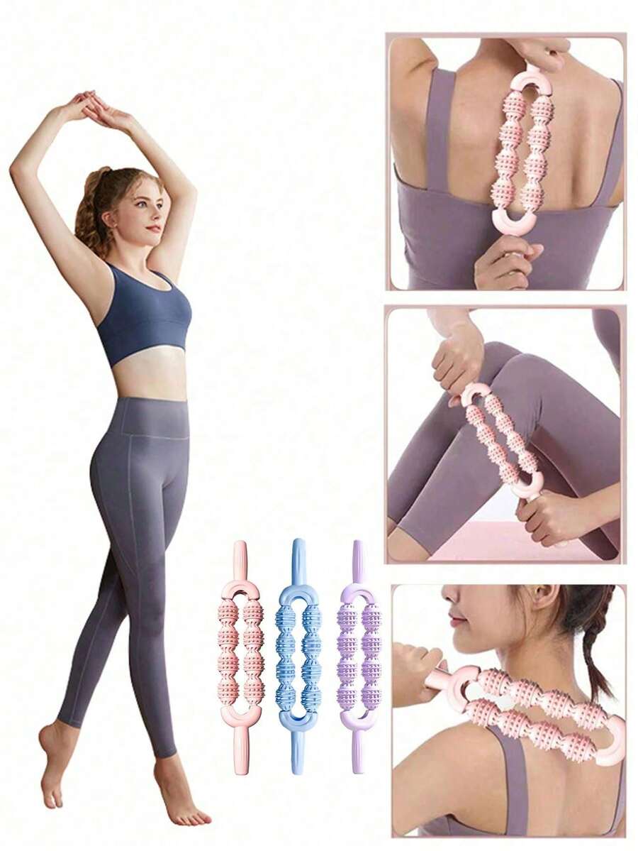 1 Deep Massage Roller, Leg Muscle Relaxer, Yoga Fascia Roller, Meridian Slimming, Tactile Sensory Integration Training, Relax Muscles Before Sleep, Unblock Meridians, And Grow Taller