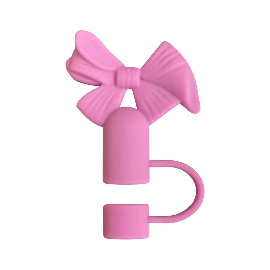 Bowknot 10mm Straw Stopper Dust Cap Cup Accessories Straw Lid - 1 - 查看 1