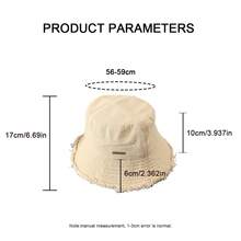 1pc Fashion Wide Brim Small Face Sun Hat For Women, Spring/Summer New UV Protection Travel Casual Versatile Bucket Hat, Can Also Wear In Autumn/Winter As Boho Panama Hat