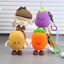 1pc - 2025 New Arrival - Home Decor - Chibi Vegetable Keychain - Coin Purse - Earphone Organizer - Mini Pouch Pendant - Convenient Storage - Bag Charm - Stitch Toys, Travel Toys, Classroom Fidget Toys, Mini Stuff, Bath Toys, Christmas Stationery, Stress Ball - Birthday Gift, Christmas Gift, Christmas Eve Gift, Perfect Gift, Gift, Toys, Games