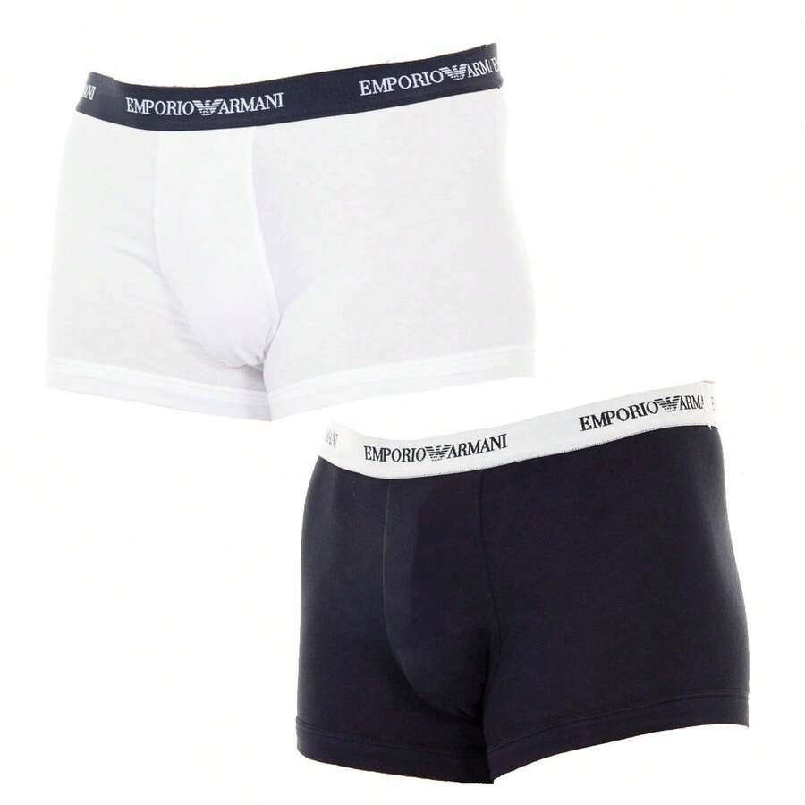 Emporio Armani Calções de banho masculinos - Multicolorido - Ver 1
