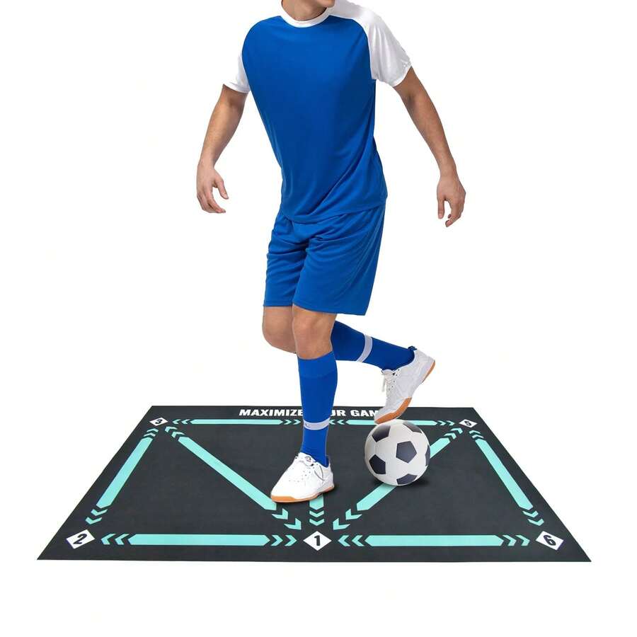 Dribble Training Carpet Sports Football Training Mat - Black - View 1