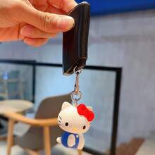 طقم سلسلة مفاتيح بالونات مربعة من سانريو - هيلو كيتي ثنائي. إكسسوارات قابلة للتزاوج بتصميم مستوحى من البريطاني بترخيص رسمي. - متعدد الألوان - مشاهدة 7