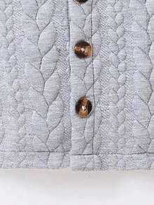 Baby Jungen Strukturierter Jacquard Kapuzenpullover, bequem & niedlich