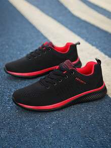 2025 New Spring/Summer Men's Shoes, Korean Style Front Lace-Up Minimalist Casual Outdoor Sports Shoes, Breathable Men's Shoes For Commuting, Hiking, Walking, Business Casual Valentine's Day Ideas