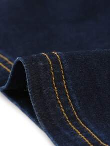 Plus Size Denim Overall Shortalls For Women Adjustable Jumpsuit Bib Jean Shorts Denim Overalls Going Out Summer Dress - Dark Blue - View 5