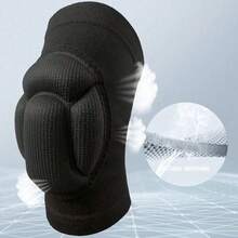 1 pieza/2 piezas Rodilleras protectoras de caparazón de tortuga gruesas para hombres y mujeres en tallas S/M/L/XL, rodilleras negras de espuma con patrón de caparazón de tortuga, gruesas, de 3 cm de grosor y con esponja EVA de alta resiliencia, suaves y transpirables, adecuadas para baile, voleibol, baloncesto, fútbol, tenis, carrera, etc.