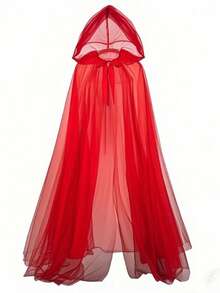 1Pc Halloween Reaper Witch Mesh Long Cape Prom Performance Costume Halloween Cosplay Ghost Role Even Daily Wear Gifts - Nhiều màu - Xem 4