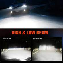 Heyword 2 件 H7 LED Canbus 汽车大灯超级 HB4 H11 H4 H1 9012 HB3 9005 9006 灯泡，适用于 6000K、3000K、4300K、8000K 汽车灯