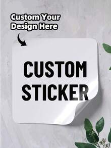 1~108pcs Personalized Labels - Custom Stickers Square Stickers With Any Design Image Logo Text, Waterproof Stickers, Custom Thank You Labels Stickers Unique Ideal Gifts For Her Friends,Son,Daughter,School Students,Workers,Kids School,Home,Office,For Birthdays, School,Home,Halloween,Christmas,Office Decor - White - View 8