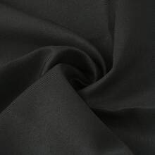 6 Pack Polyester Napkins For Wedding Restaurant Cocktail Party Cloth Napkins - Black - View 2