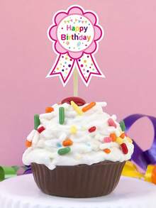 30pcs Colorful Happy Birthday Stickers - Vibrant Party Badge Labels With Ribbon And Cake Designs, Suitable For Teens, Teachers And Family Celebrations - Great For Apparel, Cakes And Classroom Decor, Birthday Party Decorations