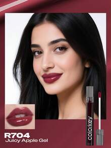 Son bóng COLORKEY Mirror Gloss Lip Tint, son bóng dưỡng ẩm, không bết dính, lâu trôi, nuôi dưỡng môi. Son môi dạng lỏng, son bóng siêu dưỡng ẩm, chăm sóc môi, tạo nên lớp trang điểm môi tinh tế, son môi, mỹ phẩm làm đầy môi, son môi, bộ son môi, thương hiệu làm đẹp, trang điểm mặt, mỹ phẩm dành cho phụ nữ và bé gái, hoàn hảo cho mùa xuân hè, lý tưởng cho phong cách Y2K, thời trang thập niên 90, phù hợp với trang điểm sinh nhật, quà tặng Ngày của Mẹ, tiệc tùng sôi động, màu sắc đẹp nhất. - R7O4 Gel táo ngon ngọt - Xem 5