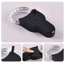 An Automatic Recovery Portable Self-Measuring Tape Measure, Professional Telescopic Waist Measuring Tape, Fitness Home Soft Leather Tape Measure, Metric British Double-Sided Double-Use, Mini Three-Circumference Automatic Card Measuring Tape, One-Key Accurate Measuring Tool