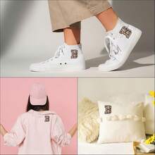 A-Z English Letter Patches, Leopard Print Embroidered Iron-On Stickers, Suitable For Clothing, DIY Name Apparel