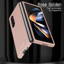 حافظة هاتف كاملة الجسم بتشطيب مطفي متوافقة مع Galaxy Z Flip3/4/5/6/7/7FE، Z Fold3/4/5/6/7، حافظة هاتف ذات موحد اللون أنيق للخريف، حافظة هاتف Fold7 متعددة الاستخدامات عالية الجودة، حافظة هاتف W26 بألوان البنفسجي/الأسود/الوردي/الأزرق، حافظة هاتف شخصية