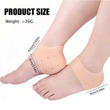 2 Pairs Of Silicone Heel Protectors, Heel Cups, Plantar Protectors, Heel Cushions, Gel Heel Covers For Flats, High Heels And Women's Formal Shoes, Soft Silicone Heel Covers, Cushioning In The Rear Palm, Scratch Resistant Bubble Protection, Comfortable Fit For Dance And Everyday Wear, Shoe Accessories, Insoles. (Skin Color + White)