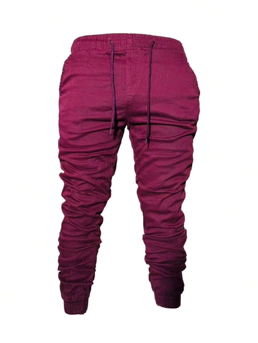 Calça Jogger Masculina com Punho Ajustado e Bolsos Funcionais