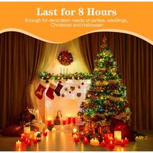 24 Stück warmfarbige flammenloses LED-Kerzenlicht, 4,3 cm Nachtlicht Deko, flammenloses kleines LED-Kerzen, kreative Hochzeit Geburtstag Party Kerzen Deko Requisiten, herzförmiges Geschenk zum Valentinstag, Abschluss, flammenloses LED-Teelicht, batteriebetriebene realistische Kerzen, Hochzeitsdekoration, Tischdekoration, Outdoor-Dekoration, Party, Weihnachtsdekoration - warme Farbe - Übersicht 9