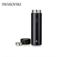 Swarovski 施华洛世奇不锈钢水晶装饰保温水瓶，500毫升，男女通用，适合作为送给女朋友、母亲、父亲、朋友、爱人、返校、圣诞节的礼物 - 黑色 - 查看 2