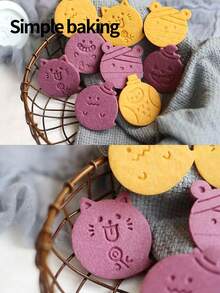 3pcs Ghost-Patterned Cookie Cutters, Parent-Child Cookie Molds, Halloween Party Decorations, Cute Cartoon Ghost-Shaped Cookie Stamps, And Easy-To-Use Cookie Shapers - Grey - View 12