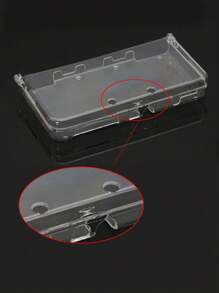 1 件透明水晶保护壳，适用于新款 3DS LL/XL 游戏机线缆整理器