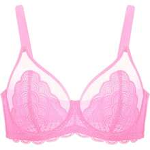 HSIA Minimizer Bras Women Large Bust Full Coverage Lace Plus Size Bra - Scales - Balsam Blue - View 10