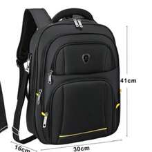Mochila y portafolio para laptop,mochila y portafolio de negocio - Negro - Ver 2