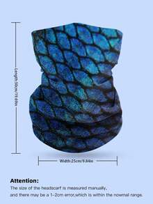 Airkeet 2pcs Set Outdoor Sunblock Neck Gaiter Quick-Drying Multifunctional Headband Breathable Neck Warmer For Cycling, Sports.