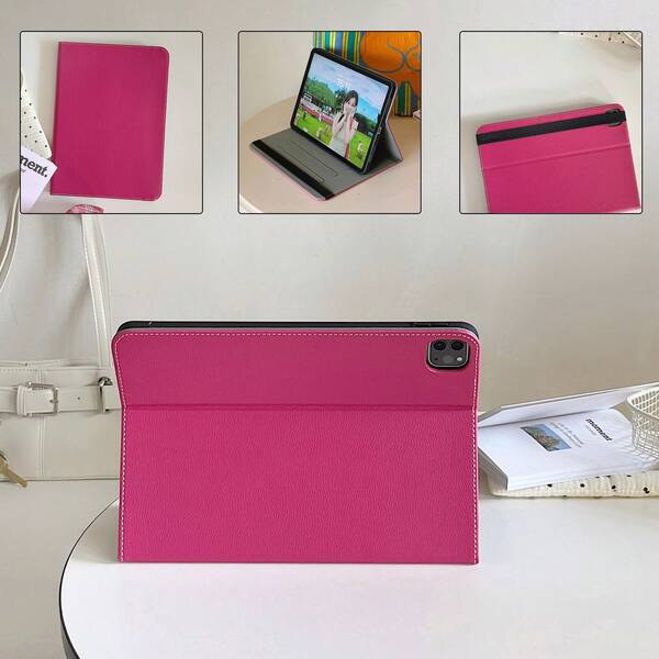 Custodia protettiva in finta pelle stile libro compatibile con iPad Air 11" 13" M2 2025 M3, supporto regolabile, compatibile con 11a generazione A16 2024 Air 5, Air 4 10.9", 9a, 8a, 7a generazione 10.2", 5a, 6a generazione 9.7", 10a generazione 2021, Pro 11", 12.9", Mini 6, 7, risveglio/sospensione automatici