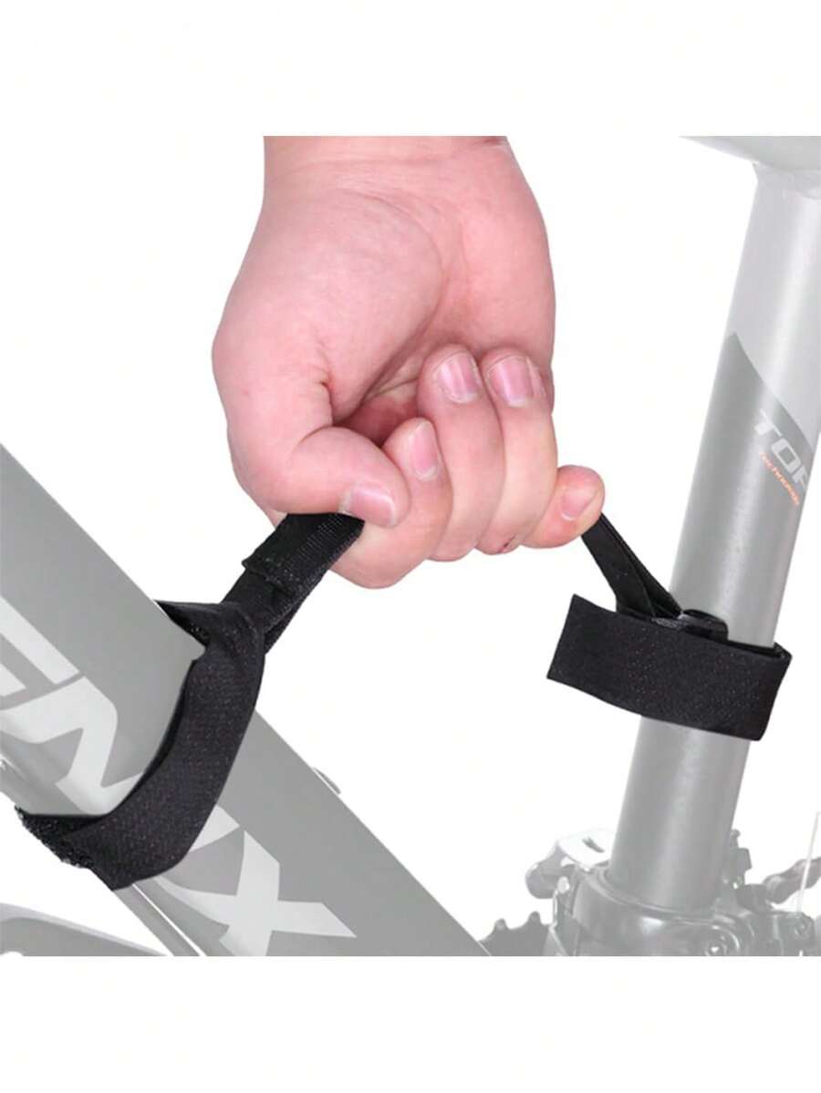 Correa de transporte multifuncional negra para bicicleta