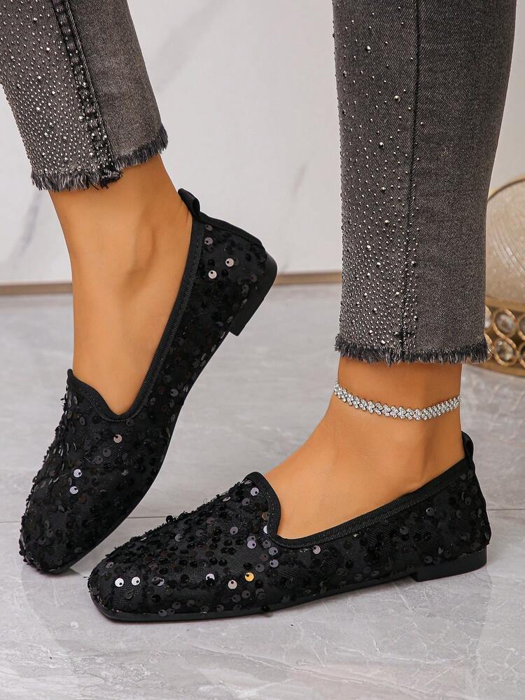 women's black glitter dress shoes Dream Pairs Women Dress Shoes Glitter Rhinestones Shoes Plus Size Black-satin, Women's, Size: 6.5