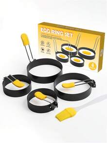1pc-Non Stick Fried Egg Ring, Commercial Stall Dedicated, Internet Famous, Same Type Of Artifact, Household Fried Egg Set Mold