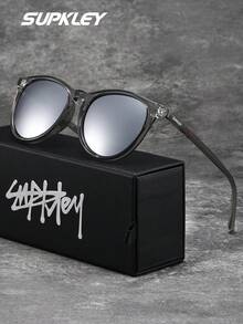 SUPKLEY Gafas de sol de estilo de vacaciones de lujo ligero para mujer con material de lente TAC, marco ovalado, decoración de moda, protección UV y reducción de deslumbramiento. El empaque de la marca es un gran regalo
