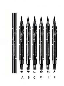 1支装黑色双头密封眼线笔防晕染易晕染浓淡两用开学季万圣节圣诞礼物