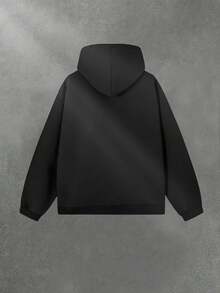 MENTAL HEALTH MATTERS Fashion Men's Casual Long-Sleeved Hooded Pullover Sweatshirt (280g Polyester) Is Suitable For Outdoor Sports And Is An Ideal Choice For Autumn And Winter Printing - 黑色 - 查看 2