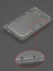 1 件透明水晶保护壳，适用于新款 3DS LL/XL 游戏机线缆整理器