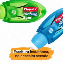 BIC Tipp-Ex 白色修正帶，適用於鋼筆，適用於學校用品，微型膠帶扭曲，8m x 5mm，藍色，帶旋轉頭，頂級品質保證，3U/6U/12U 包裝可供選擇 - Tipp-Ex - 查看 3
