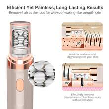 Epilator Conduroma, aparat de tuns sprâncene și față, aparat de ras electric 3 în 1 pentru femei, aparat de îndepărtare a părului facial reîncărcabil și aparat de ras sprâncene, lumină LED încorporată.