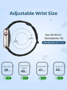 Banda de encaje trenzada delgada para Apple Watch de 40mm, 41mm, 38mm, 42mm, 44mm, 45mm, 46mm, 49mm - Correa deportiva de silicona hueca, fina, bonita y transpirable con diseño floral compatible con iWatch SE, Series 11, 10, 9, 8, 7, 6, 5, 4, 3, 1, Ultra 2 para mujeres - Negro - Ver 11