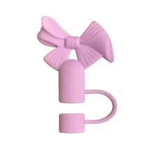 Bowknot 10mm Straw Stopper Dust Cap Cup Accessories Straw Lid - 2 - 查看 6