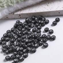 100 Miếng 7mmx4mm Acrylic tròn Hạt Với Con số 0-9 In Với Hỗn hợp Màu sắc , DIY Làm đồ trang sức Cung cấp Đối với Vòng tay Dây chuyền Móc chìa khóa - Hạt số - Xem 32